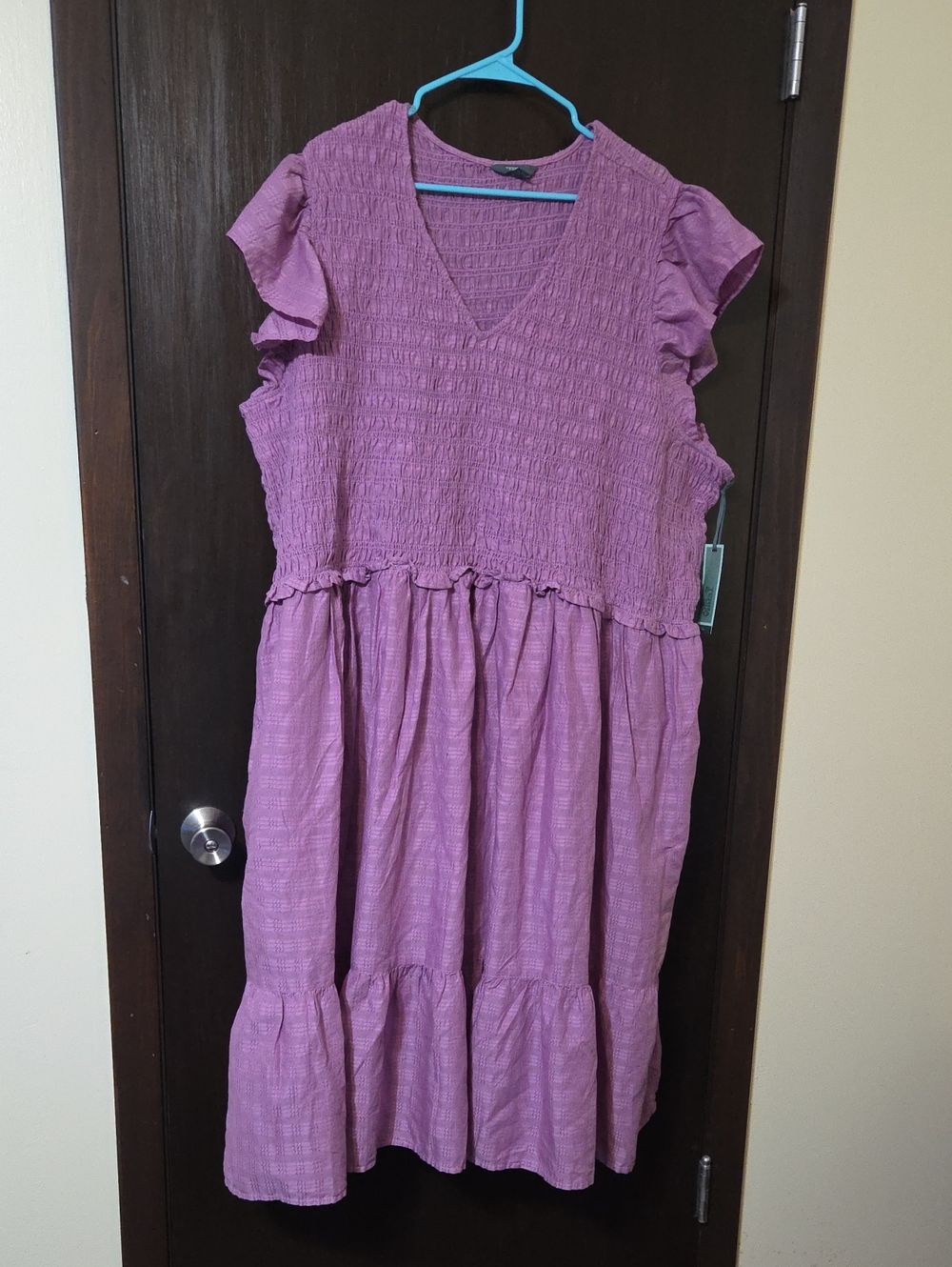 Terra & Sky Dress lavender 4X NWT